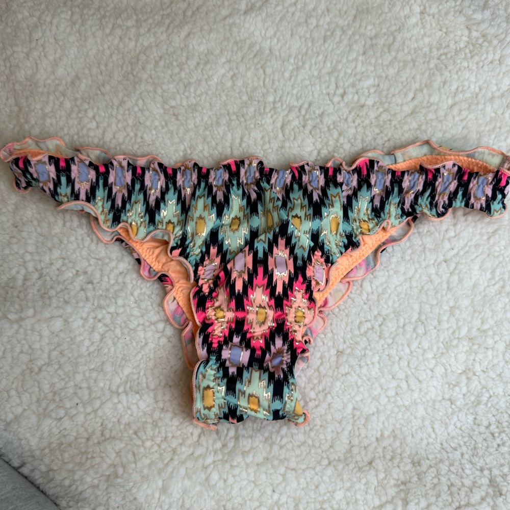VS Cheeky Ruched Bikini Bottoms- size XS